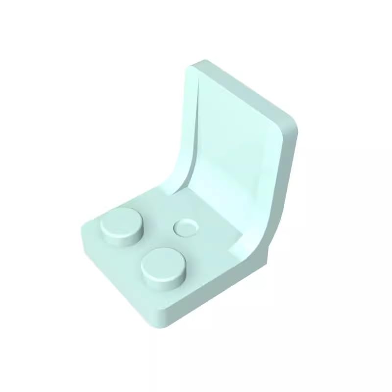 4079 Seat/Chair 2X2 50 Pieces High-Precision MOC Building Bricks Replacement Parts Compatible with Lego bricks GDS-1308 Light Aqua — image 1