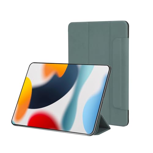 Image of Amazon Basics Case for iPad 7 /8 /9 Generation 10.2 inch (2019 /2020 /2021) Pencil Holder, PU Leather, Trifold Stand, Auto Wake /Sleep, Soft TPU Back Case Cover