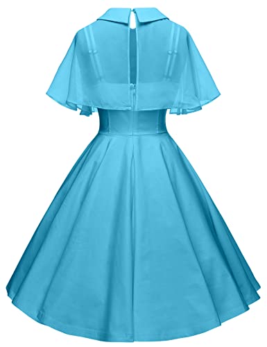 Image of GownTown Women's 1950s Cloak Two-Piece Cocktail Dress