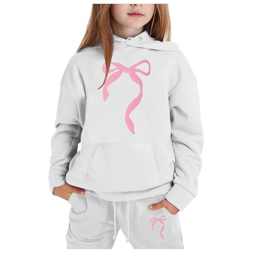 Survêtement enfant fille sweat à capuche et pantalon de jogging ample