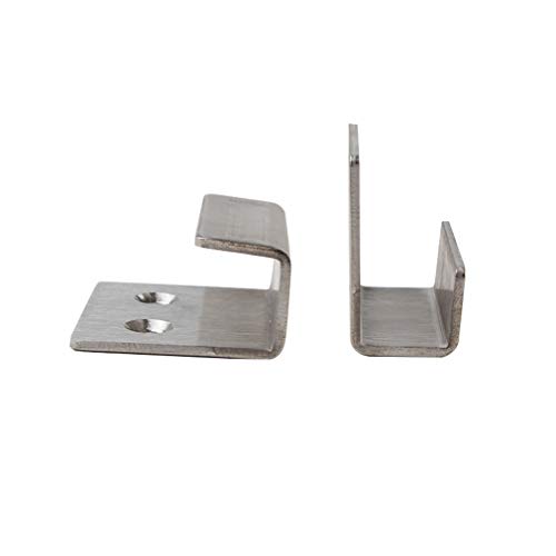 Image of 10 Pcs Brushed Stainless Steel Hooks, Picture Frame Fixing Brackets Hooks Ceramic Tile Display Hanging Code U-Shaped Hangers