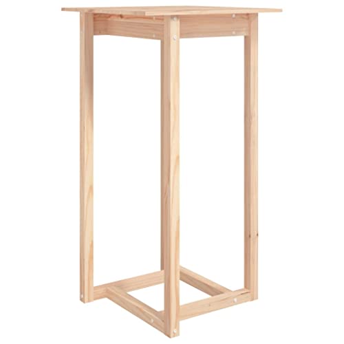 Juego de comedor de madera de pino con mesa extensible de 3 piezas para cocina 5