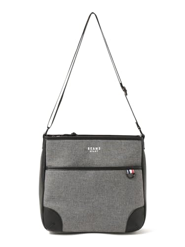 [ビームスハート] キャンパス・バッグ シャンブレー?杢素材 スクエア ショルダーバック メンズ CHARCOAL.G FREE