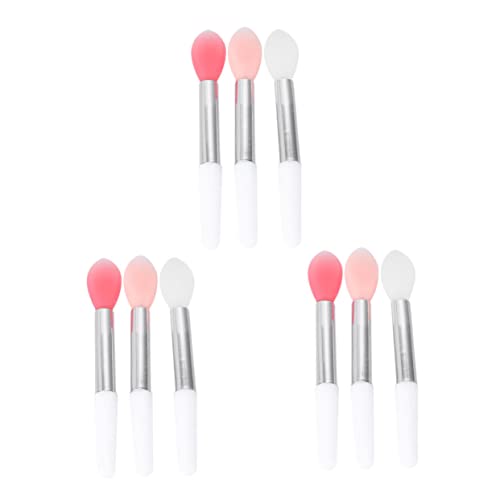 Beaupretty 9pcs Silicone Lip Brush Portable Lip Mask Applicators present for Women Lightweight Compact for Travel Home Use