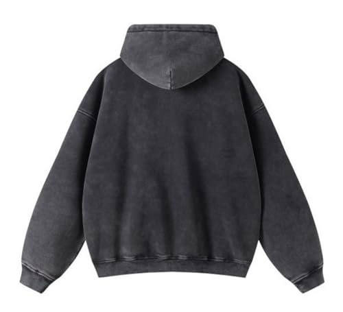 Acid Wash Oversized Mens Hoodies Vintage Hoodie for Men Women Streetwear Hoodies Jacket Zip Up Sweatshirt2