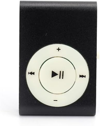 Reproductor de MP3, mini reproductor de música, reproductor de MP3 portátil con clip sin memoria incorporada, compatible con tarjeta TF USB 2.0,