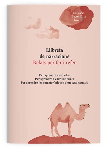 ADDITIO - Libreta de Narraciones, Secundaria nivel 1 | Tamaño 19,5 x 28,5 cm. | Papel ecológico | Cubierta color marrón | Catalán |