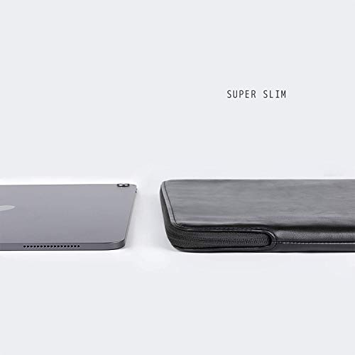 Image of Comfyable Tablet Sleeve Compatible for iPad Pro 11-in M4 2024 M2 4th / 3rd / 2nd Gen, iPad Air 11-in M2 2024 2022 & Smart /Magic Keyboard w /Pencil Holder, PU Leather Bag Waterproof Slim Case, Black