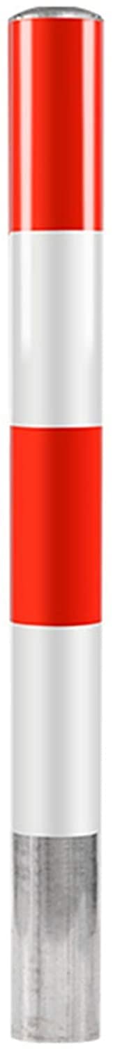 Borne de sécurité robuste 1200x89mm poteau de stationnement blanc et rouge