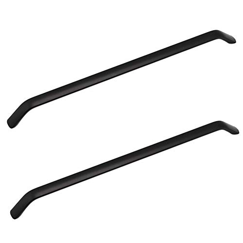 BOZONLI 2 Piezas Tiradores Cocina Negro Tiradores Armarios Tiradores para Cajones Aleación de Aluminio Tiradores Muebles (Centro del Orificio 288mm) Cover