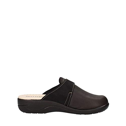 VALLEVERDE Pantofole 37300 Nero in Pelle (37 EU)