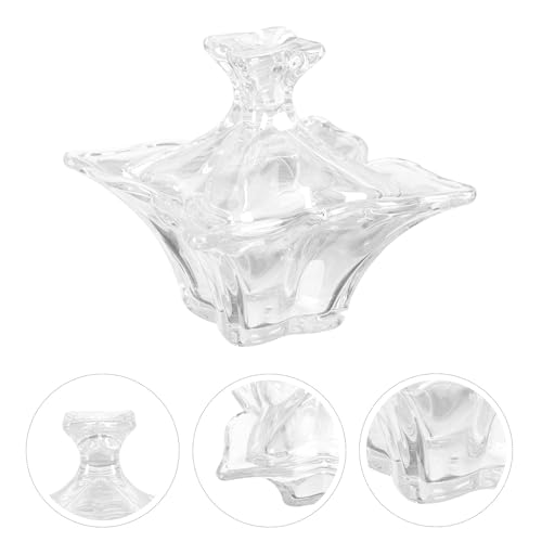Vaso de vidrio para manicura con tapa para arte de uñas miniatura 7