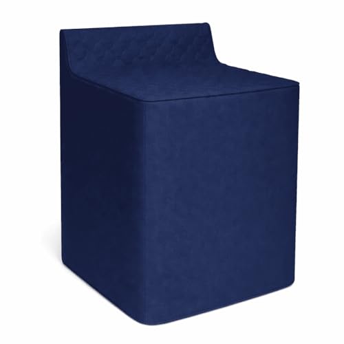 Washing Machine Cover Waterproof Heavyweight Zippered and Quilted PEVA (Navy Blue)