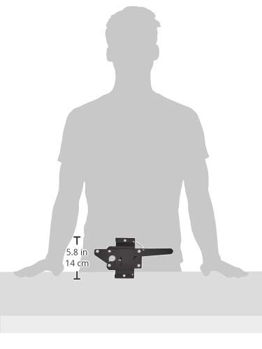 Amazon Basics Gate Latch - Flush-Mounted, 6-Inch, Black #TOP3