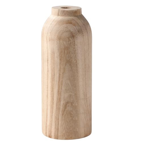 Vase Deko Vasen,Deko Wohnzimmer Holzvase ，Deko Schlafzimmer Blumenvase，...