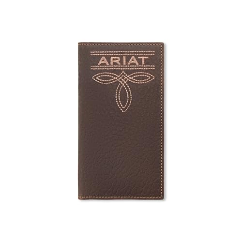 ARIAT Men's Bug Stitch Rodeo Wallet with Embossed Patch