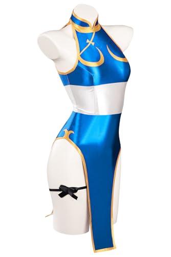 Maillot de bain une pièce anime cosplay Chun-Li bikini femme taille XL plage - 4