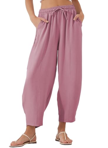 Image of EVALESS Women's High Waisted Wide Leg Palazzo Trousers