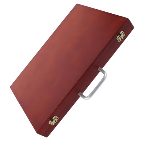 BESPORTBLE Handheld Wooden Art Supply Storage Box Lightweight and Portable Painting Tool Container European Style Drawing Case for Brushes and Stationery