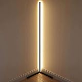 Modern Floor Lamp Minimalist Corner Lamp 55' Tall Dimmable Standing Floor Light Nordic LED Vertical Corner Lamp for Living Room Bedroom Home Decoration, Warm White Light