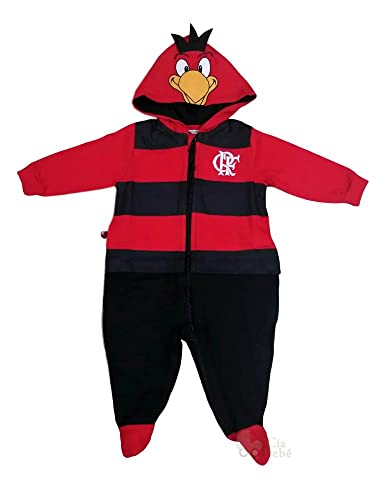 Macacão Bebê Flamengo Mascote Oficial