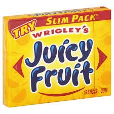 Juicy Fruit Gum Slim Pack (Pack of 6)6