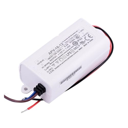 Alimentation à découpage LED 12V boîtier compact APV-16-12 pour petits espaces