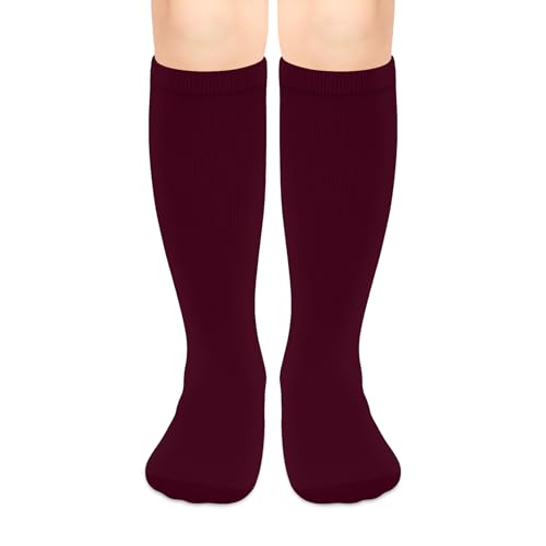 Image of Olreco 1 Pack Toddler Kids Youth Soccer Socks Girls Boys Baseball Socks Youth Knee High Softball Football Accessories Cotton