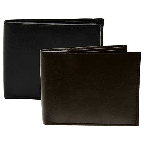 Wallet, Black and Brown, Medium