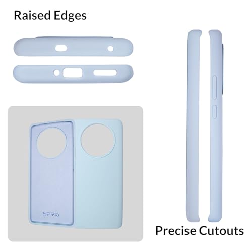 Image of SPRIG Compatible with Realme 11 Pro Premium SilkTone (Liquid Silicone) Back Cover Drop Tested Shock Proof Mobile Case for Men, Women, Boys and Girls with Camera Protection (Light Blue)