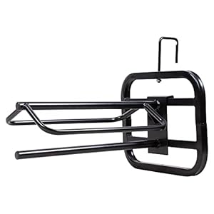 Hook Over Saddle Rack with Pad Bar | Portable Horse Stable Essential | Adjustable for Any Stall Front | Accommodates All Saddle Types | Features Pad Drying Rack