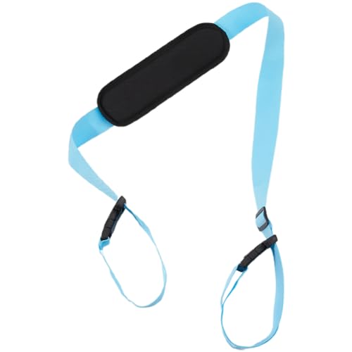 GORGECRAFT Beach Chair Carrying Strap Adjustable Scooter Anti-Slip Shoulder Straps Replacement Light Blue Universal Padded for Backpack Foldable Balance Bikes Camping Picnics Outdoor 100-189cm