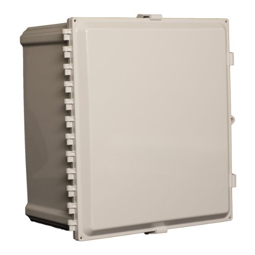 Attabox Heartland AH242410 Polycarbonate Enclosure with Hinged, Locking, Opaque Cover, 24 x 24 x 10 Inches