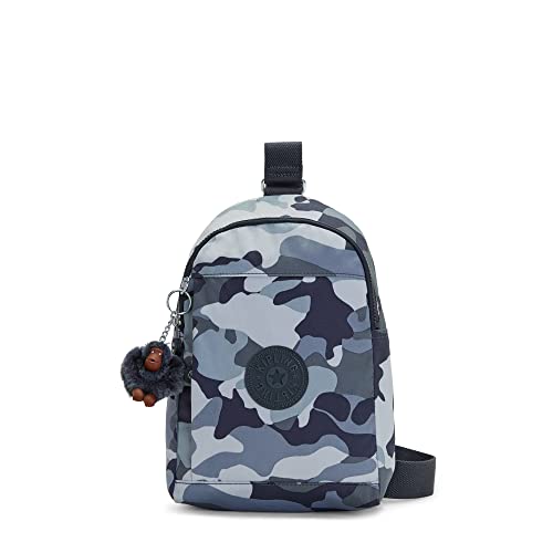 Kipling Klynn Printed Sling Backpack Cool Camo Grey