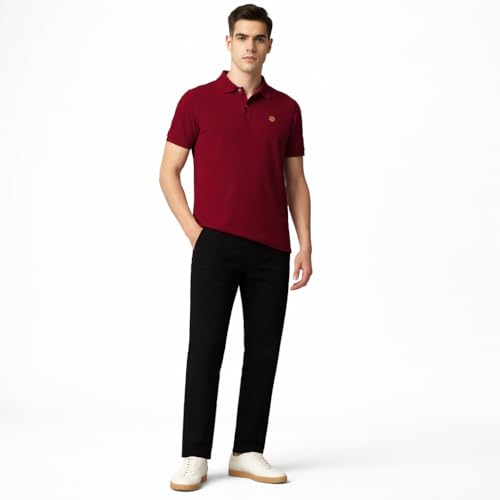 Image of Men's Casual Regular Fit Cotton Pants | Chinos | Trousers