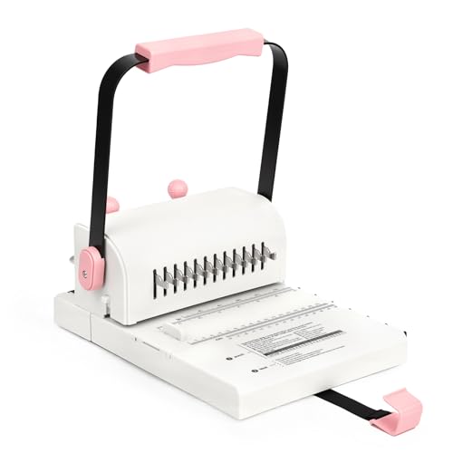 Vagbstu-Binding-Machine21Spiral-Binding-Machine-with-Slide-Ruler-Compatible-with-Wire-or-Spiral-Coils20-Sheet-Circular-Punch-Capacity-for-DIY-Notebooks-Albums-Journals-and-Calendars Vagbstu Binding Machine,2:1Spiral Binding Machine with Slide Ruler Compatible with Wire or Spiral Coils,20 Sheet Circular Punch Capacity for DIY Notebooks, Albums, Journals, and Calendars - Image 1
