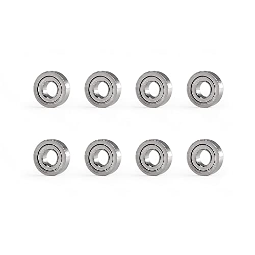 Abendor 8 Pcs 3x7x2mm Metal Ball Bearings for 1/28 Rc Car Wltoys K969 K989 P929 Mini-Z AWD XRX AMZ WL DRZ GLA BZ Parts