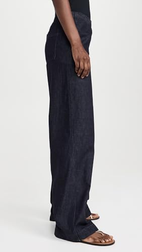 Vince Women's Low Rise Pull On Wide Leg Twill Pants4