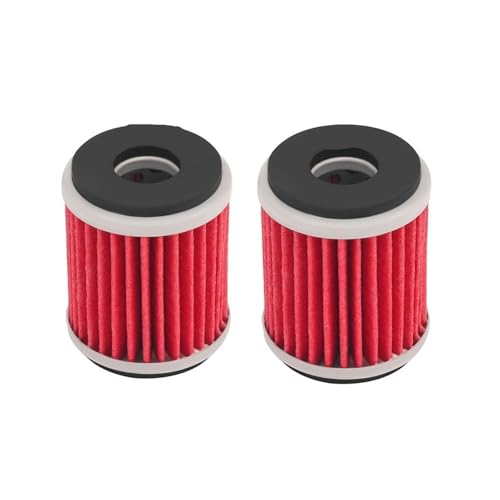 �o�C�N�p�I�C���t�B���^�[ YZ250X YZ250FX YZ250 YP125R XT250 WR250F YZ450F YZ250F WR250X YFZ450X YFM250 YBR250 WR450F�ɓK��(2pcs-red)