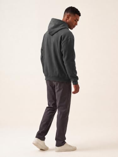 Image of JMIERR Mens Fleece Lined Oversized Hoodie Pullover Sweatshirts