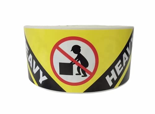 1 Roll Large 2-1/2x8-1/8 Yellow and Black Heavy Special Handling Shipping Pallet Stickers 500 Labels per roll