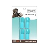 Professional Dog Finger Toothbrush by H&H Pets,Pack of 4