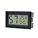 Mini termometr higrometr, mini czujnik temperatury wbudowany termometr, wygodny samochodowy bezprzewodowy termometr LCD higrometr elektroniczny cyfrowy wyświetlacz do samochodów szklarniowych, czarny