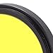 Kafuty-1 40.5mm Round Full Color Lens Filter,Orange Yellow Green Blue Purple Full Color Camera Lens Filter with Storage Box for Canon,for Nikon,for Sony(Yellow)
