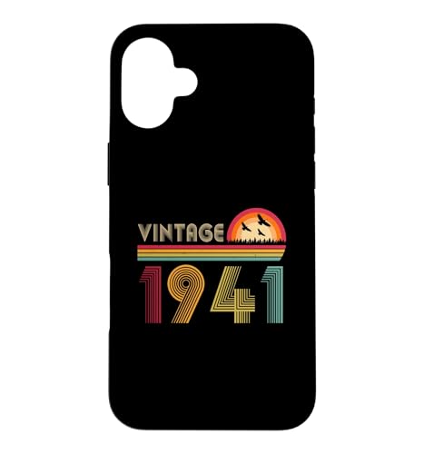 �r���e�[�W 1941 85�΂̒a�����v���[���g �j�����p 85�� �X�}�z�P�[�X iPhone 16 Plus �p