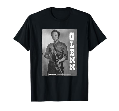 The Walking Dead Glenn Silver Portrait T-Shirt