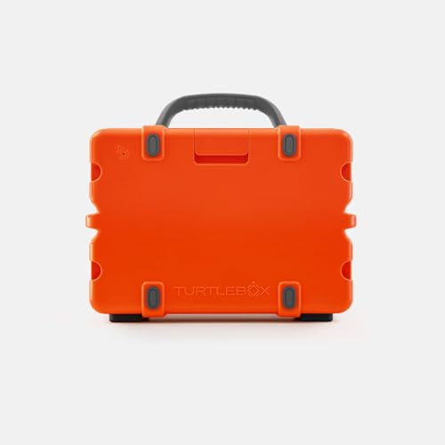 Image of Turtlebox Original Gen 3: Portable Outdoor Bluetooth Speaker - Ultra-Loud (120dB), Waterproof (IP67), Rugged, Impact-Resistant, 3-Day Battery | Party Mode: Unlimited Pairing Stereo, Orange /Gray