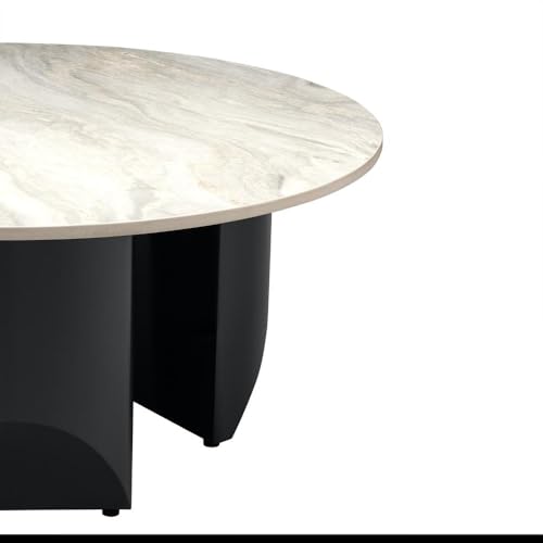 Image of Wakefit Center Table | 1 Yr Warranty | Coffee Table for Living Room Wooden, Tea Table for Living Room Wooden, Sofa Table, Free Installation from Brand, Modern Multi-Functional & Wobble-Free(Kopi)
