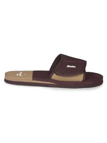 Bata Mens Mule Slippers Brown - Image 3