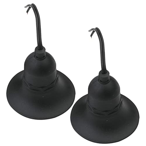 HOMSFOU Lot de 2 Douilles D'ampoule E27 Étanches Noir, Douilles de Rechange Résistantes...